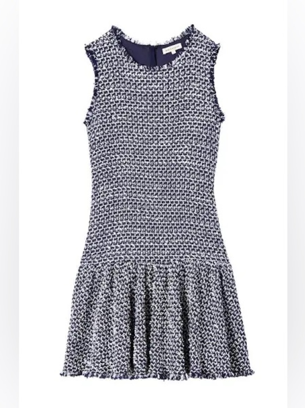 Classic Rebecca Taylor Multi Tweed Blueberry Combo Fit & Flare Dress - Picture 5 of 9